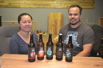 Rosalind Wong and Philip Wren are busy renovating their Heinlen Street building in anticipation of a year-end opening of a brewery and beer tasting room where they will serve their Bird Street beer.